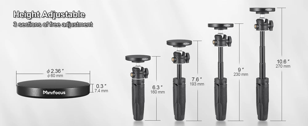 Trépied magnétique pour smartphone MagSafe, mini perche à selfie extensible à 360 °, support de trépied à tête sphérique, poignée pour iPhone 14, 13, 12