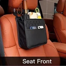 Sac de rangement multifonction en cuir PU pour dossier de siège de voiture, pour Renault Clio Laguna Megane Duster, porte-gobelet en tissu, poche pour déchets