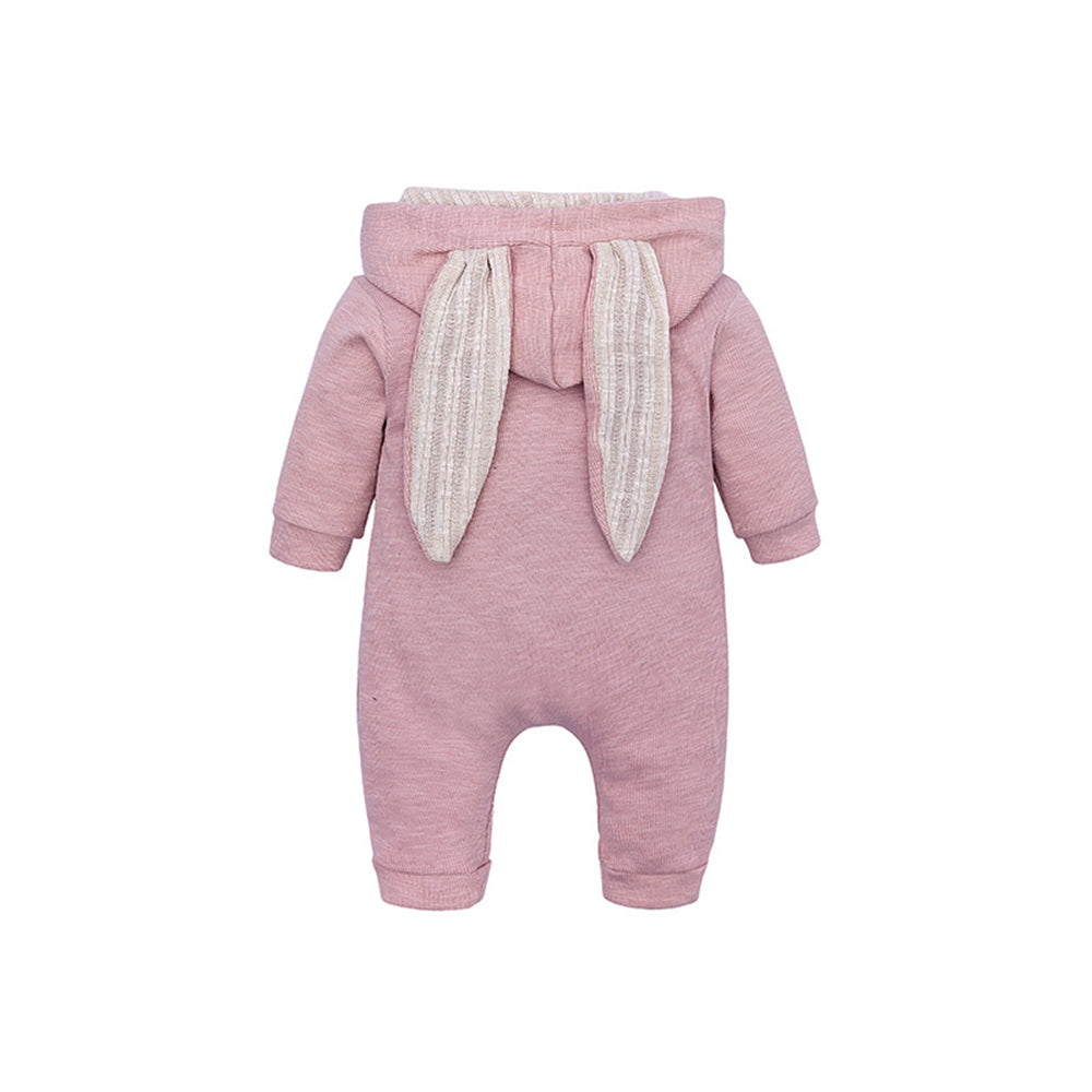 Melario garçons vêtements à manches longues bébé enfants grandes oreilles lapin body fille bébé à capuche fermeture éclair Creeper barboteuse