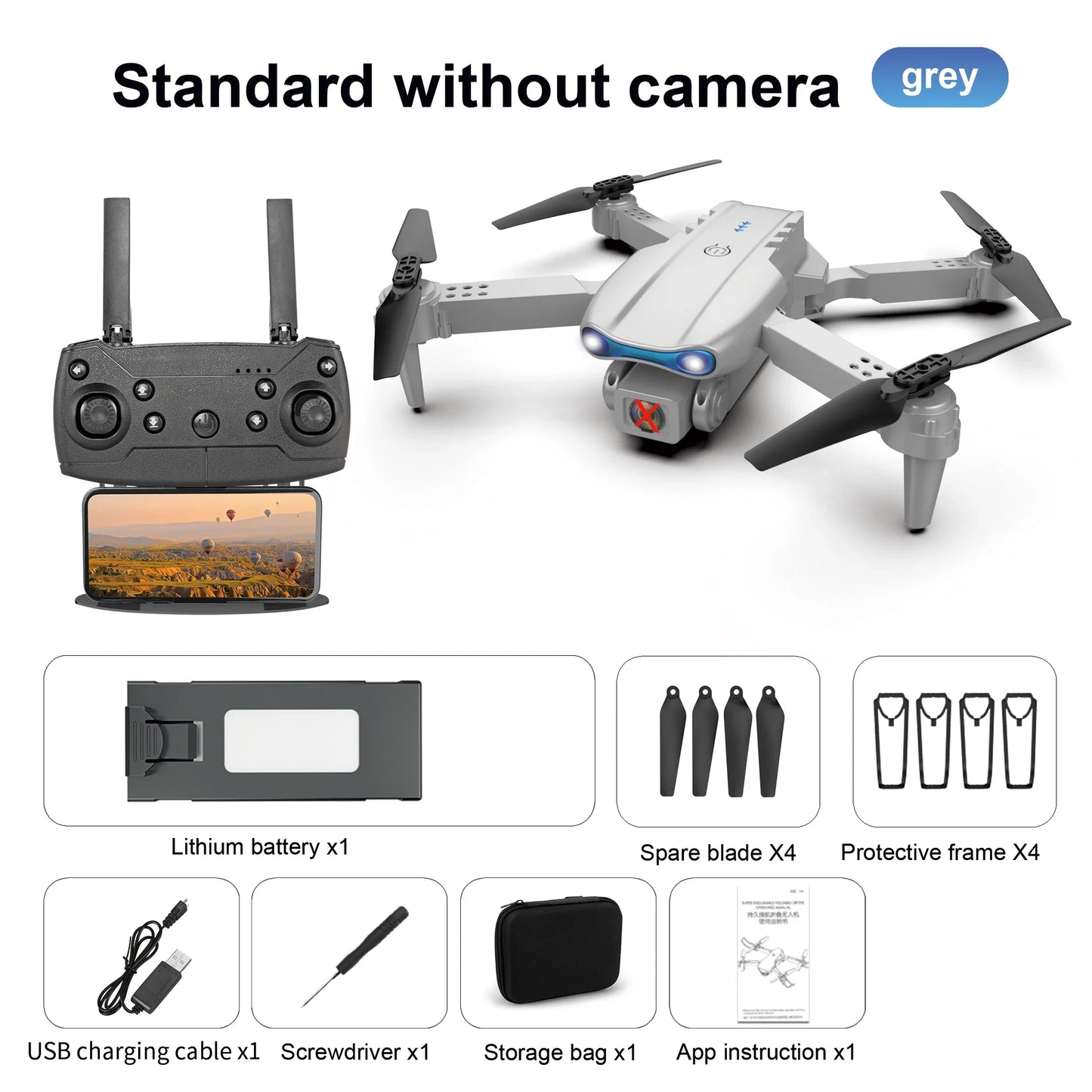 Drone professionnel E99 Pro avec caméra 4K, photographie aérienne, caméra HD pour touristes, évitement d'obstacles à trois côtés, quadrirotor