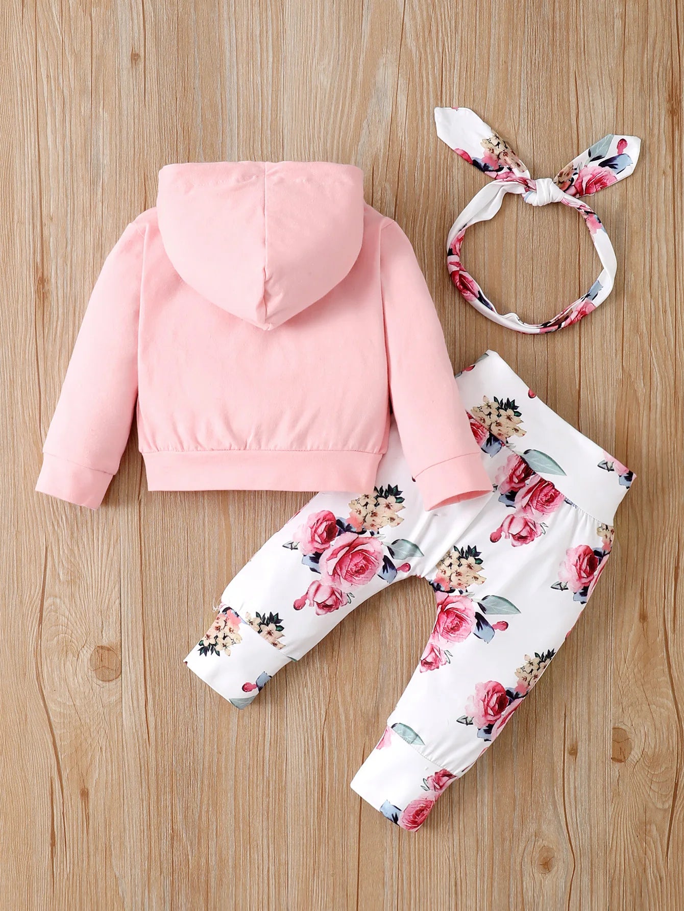 Ensemble de Vêtements à Capuche pour Bébé Fille de 0 à 18 Mois, Haut à Manches sulf, Pantalon, Bandeau de Sauna à Nministériels d Papillon, à la Mode, Automne, 3 Pièces