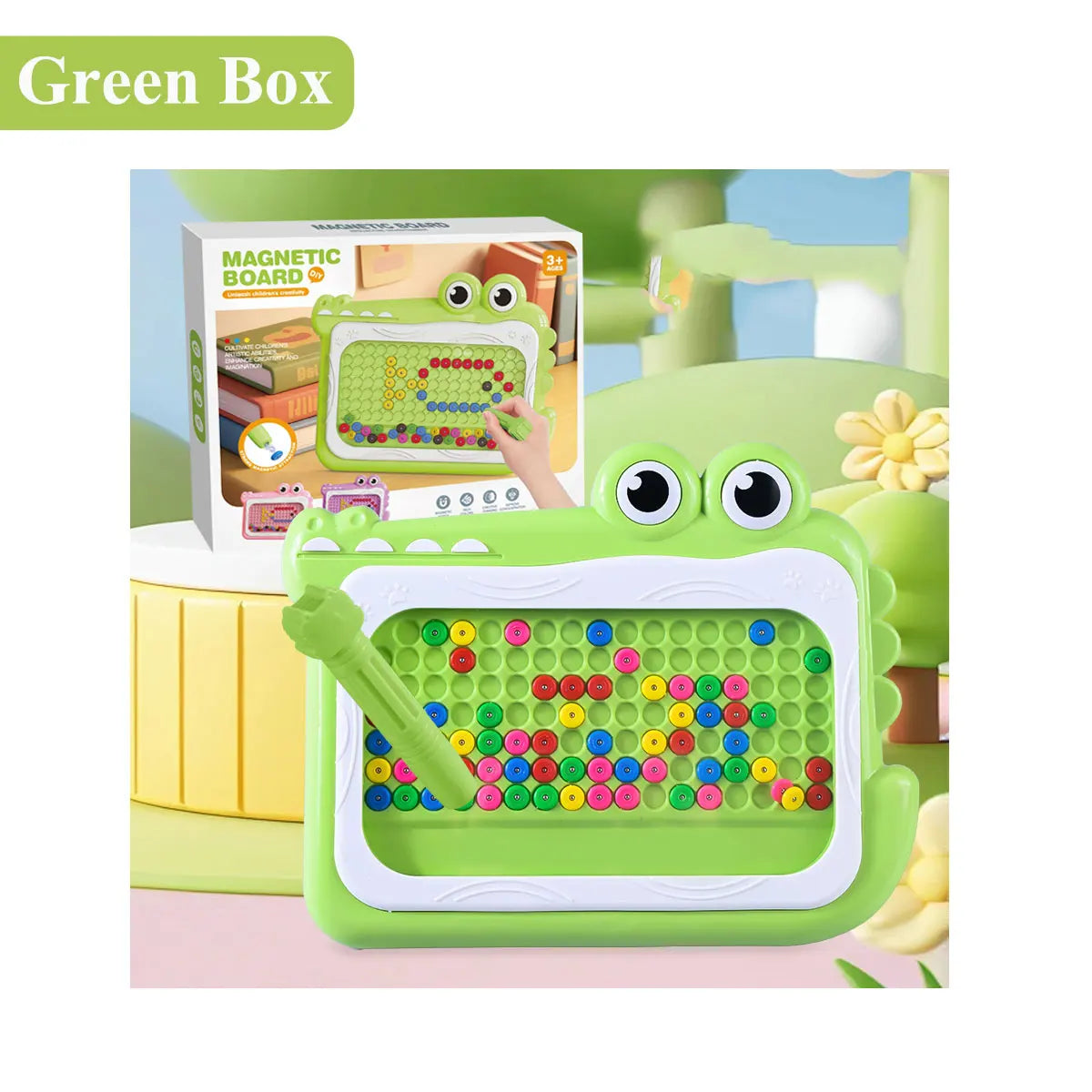 Planche à gribouiller en perles magnétiques pour enfants de 3 à 8 ans, avec stylo Puzzle, jouets de dessin, jeu de Montessori, cadeau éducatif, nouvelle collection
