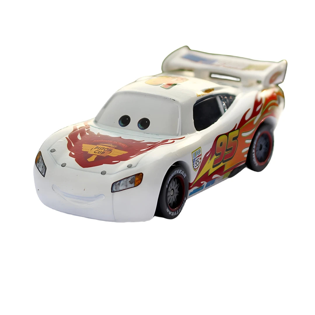 Disney Pixar-Voitures Rains Mcqueen Mack UnmunCollection pour enfants, véhicules moulés sous pression, modèle de jouet en alliage, cadeau, 3 jouets, 1:55