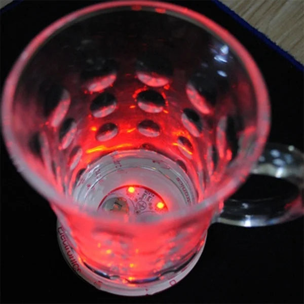 Autocollants de bouteille colorés Shoous Cowijk, lumières LED pour cocktail, maison, fête de mariage, décoration de table de Noël, 3 modes, 1 pièce, 5 pièces