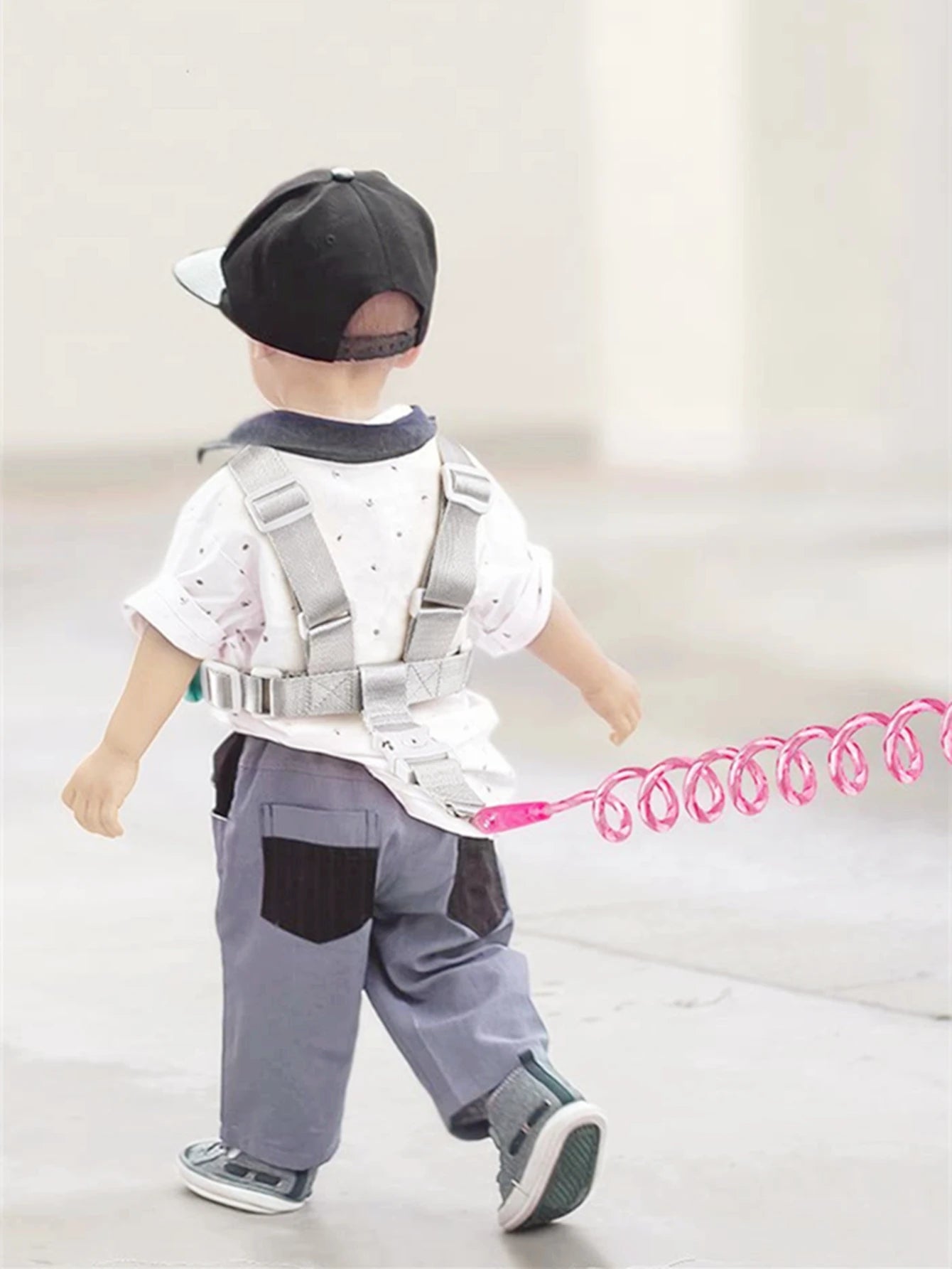 Ceinture de prévention des pertes pour nourrissons et jeunes enfants, corde de Traction, Bracelet de prévention des pertes pour bébé, corde à ressort de 1.5m, marche sûre pour bébé