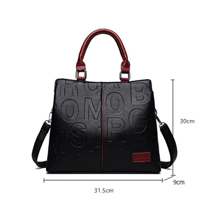 Sacs à bandoulière décontractés en cuir PU pour femmes, sac à main fourre-tout de luxe pour dames, grande capacité, sac initié au voyage