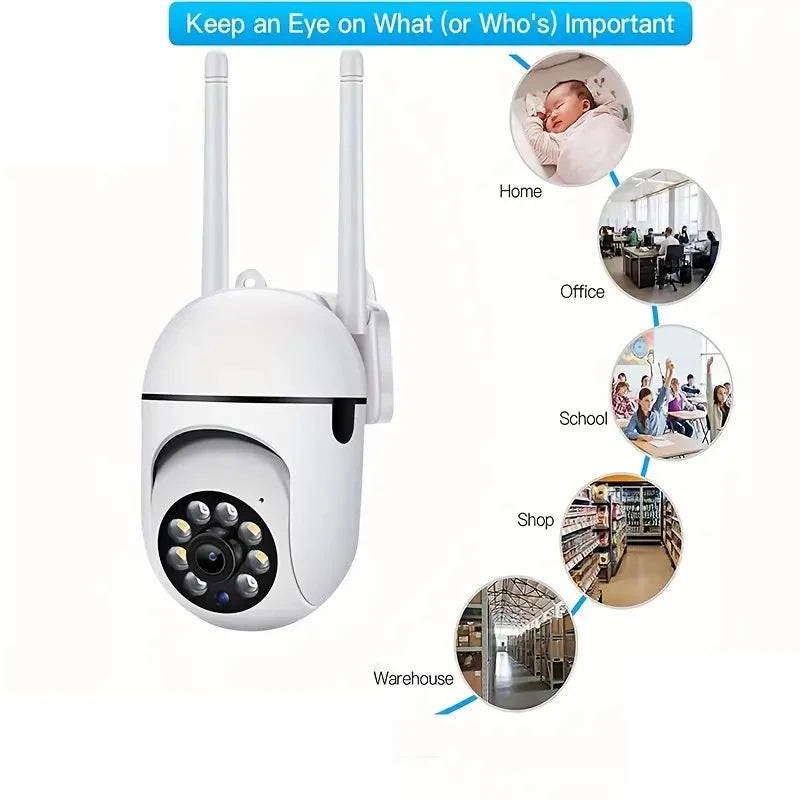 A7 1080P caméra de sécurité WIFI caméra extérieure PTZ vitesse sans fil caméra IP CCTV 4X Zoom numérique Audio réseau Surveillance CAM