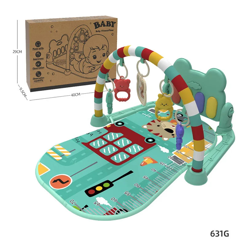 Support de Fitness pour bébé, jeu de musique, jouets d'activité de gymnastique, couverture rampante pour Piano pour nouveau-né, tapis de jeu à pédales, éducation précoce, cadeaux de 0 à 36 mois