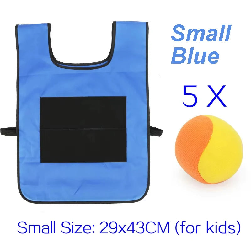 Gilet de jeu de balle Dodge collant, jouet de sport de plein air, accessoires en tissu Jersey, capture de balles en polaire douce, sans danger pour les enfants, adolescents et adultes