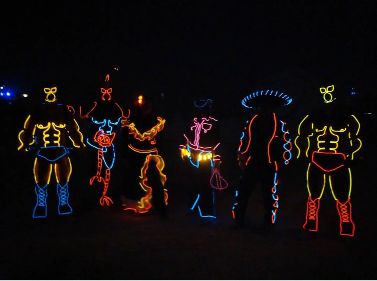 EL – fil lumineux de couleur 3M/5M/10M, avec adaptateur USB, bande lumineuse néon 360, corde lumineuse découpable pour fête d'halloween, décoration DIY