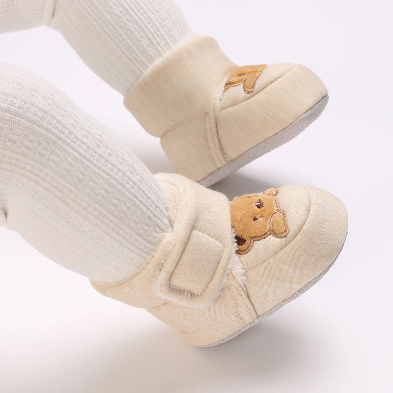 Mode bébé filles garçons mignon doux dessin animé coton enfant en bas âge chaussures premier marcheur chaussures pour les nouveau-nés