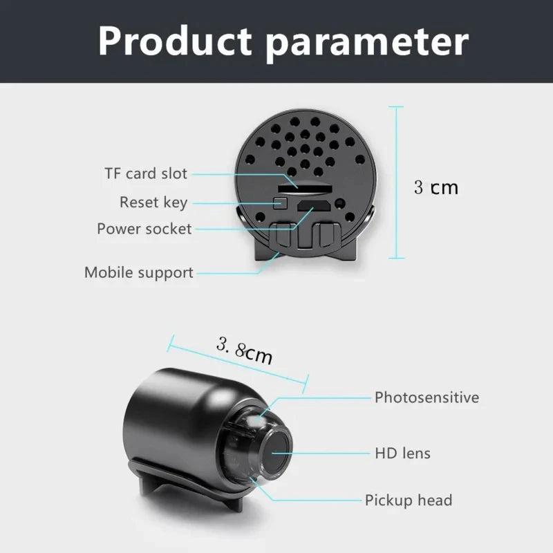 Nouveau X5 Mini caméra 1080P Vision nocturne claire léger Portable Premium caméras détection de mouvement caméra de Surveillance sans fil