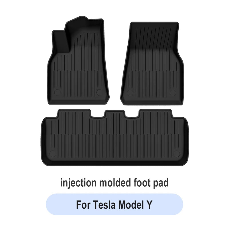 Polymères de coffre de voiture pour les placements, modèle Y, modèle 3, haute terre, 2021-2024, polymères de bagages, TPE, étanche, antidérapant, ensemble de revêtements de sol