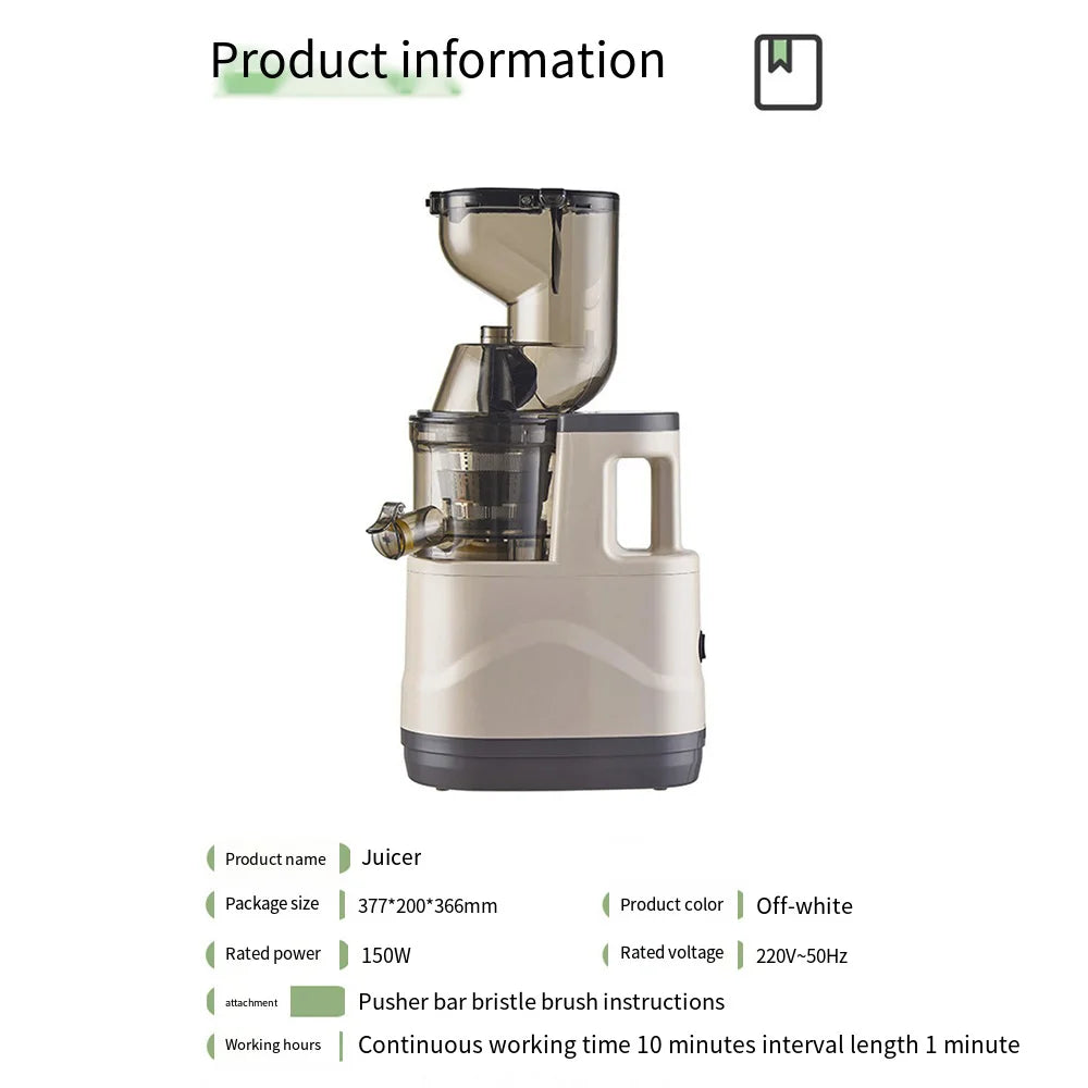 Mélangeur 500W pour mélangeurs de fruits de cuisine, presse-agrumes électrique Portable, filtre de séparation des résidus de jus, machine à jus d'orange