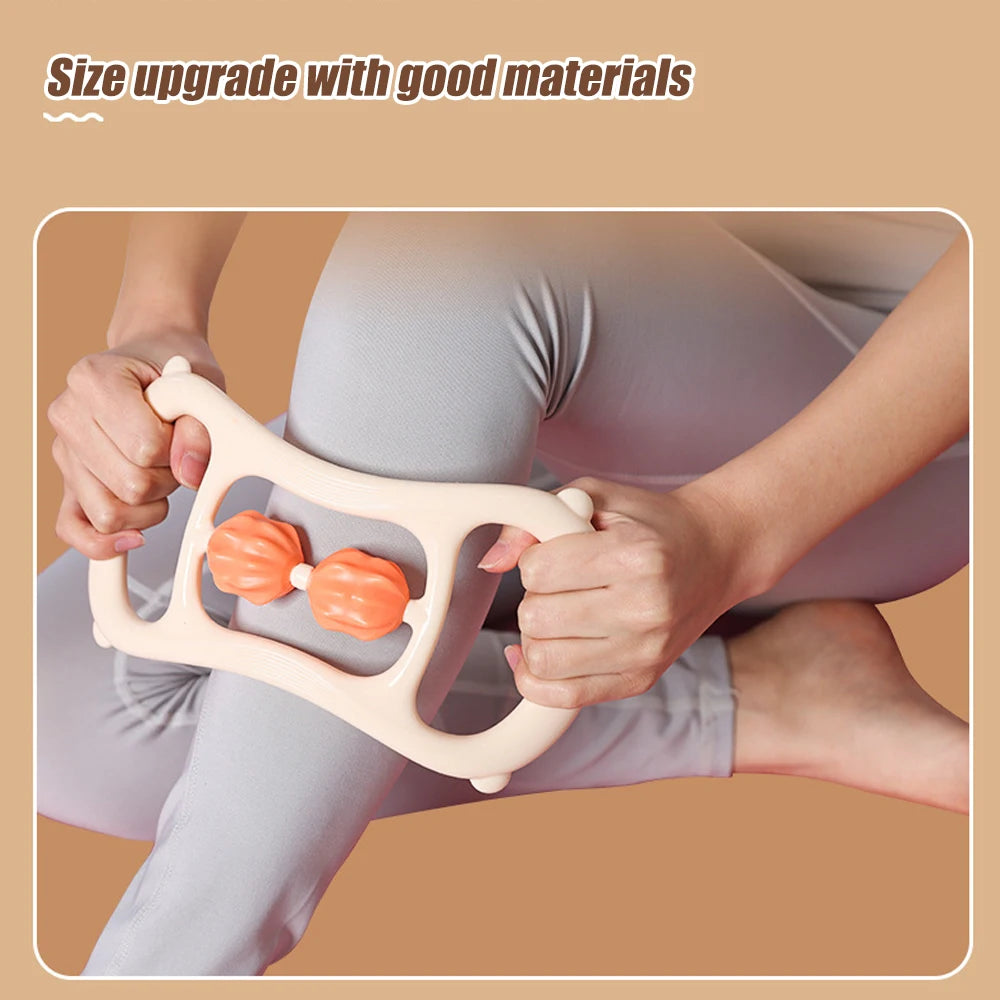 Masseur de jambes multifonctionnel à 12 roues, rouleau de Massage à couverture complète pour bras, taille, Relaxation musculaire des jambes, Machine de Massage manuelle