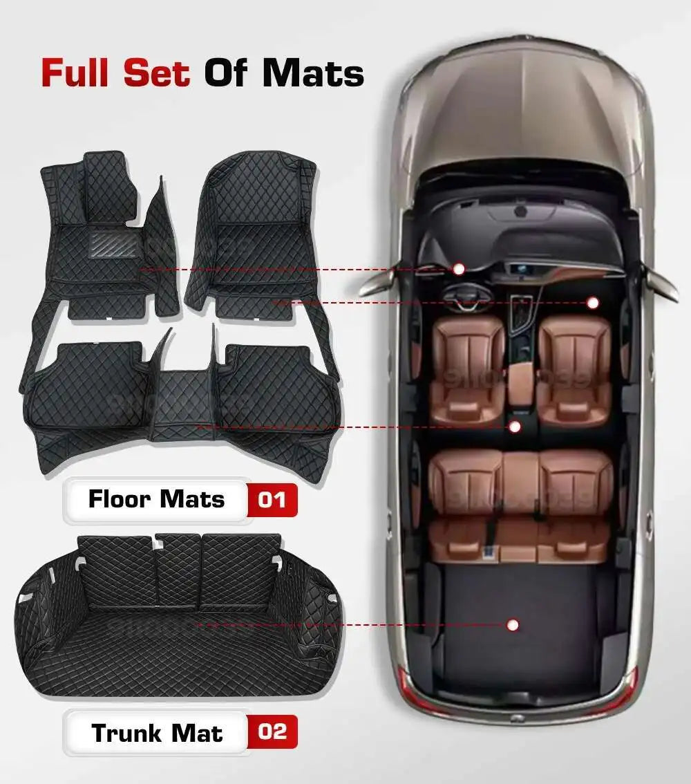 Tapis de sol de voiture personnalisé, pour Mercedes Benz GLE coupé W166 W167 2015 – 20224, tapis de coffre, accessoires d'intérieur de protection pour Automobile