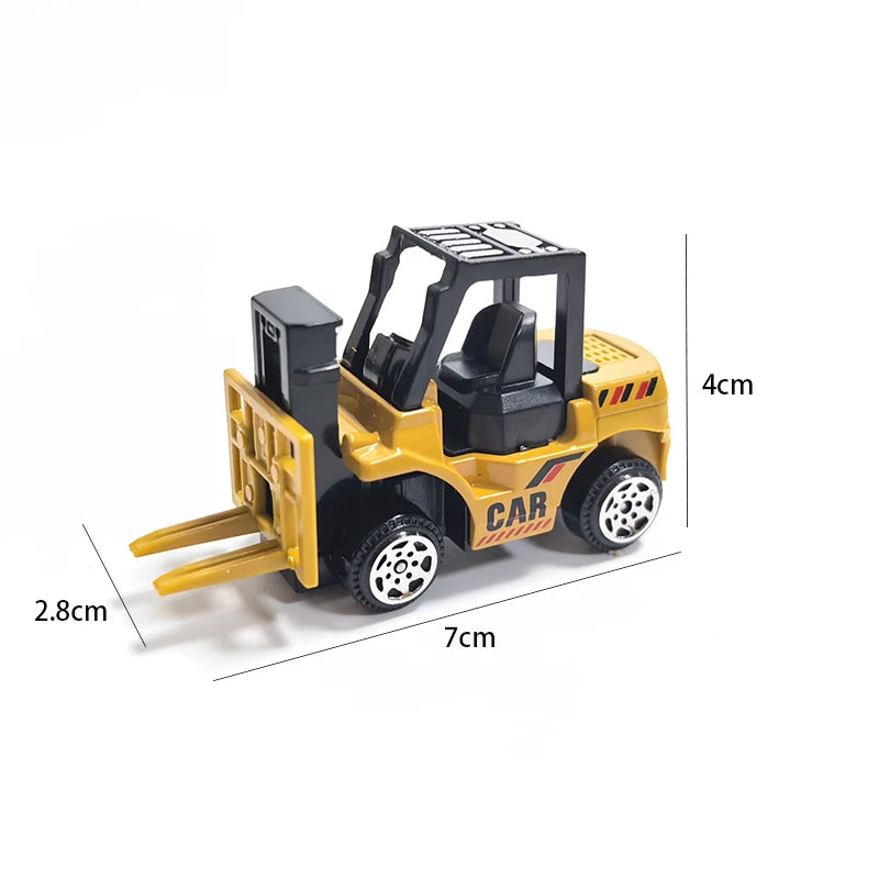 Ensemble de voiture et camion grue, jouets de Parking, véhicule d'ingénierie en alliage, tracteur, pelle, Construction pour garçon, cadeau d'anniversaire pour enfants
