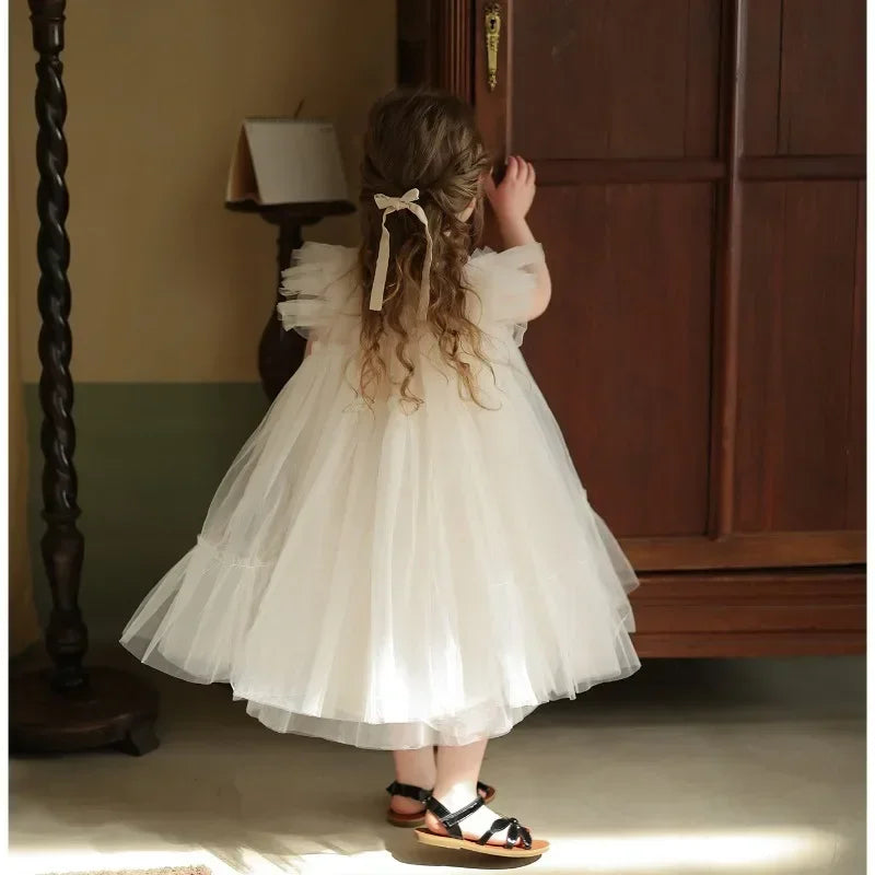 Robe d'été pour bébé fille, tenue de fête d'anniversaire, tutu