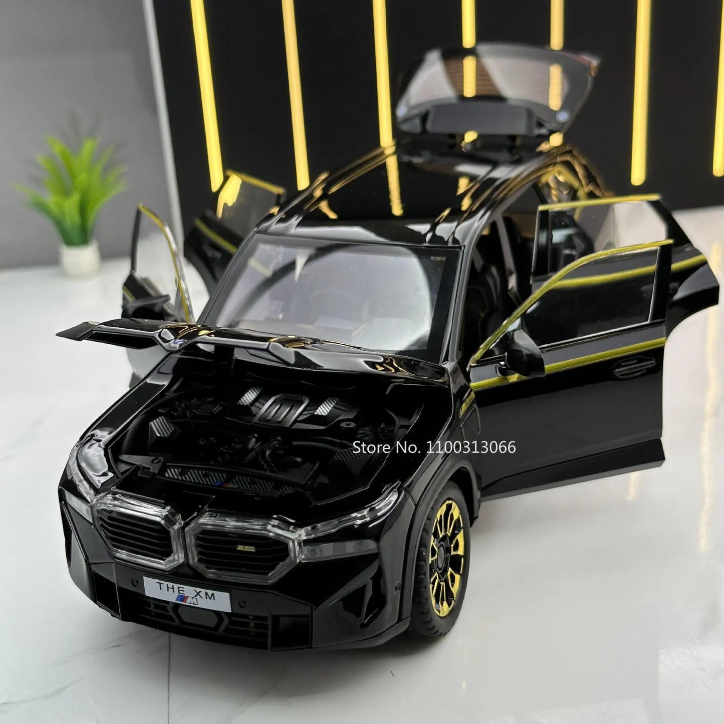 1/24 les modèles de voitures en alliage XM jouet moulé sous pression véhicules tout-terrain avec son léger fonction de traction SUV voiture jouets pour enfants garçons cadeaux