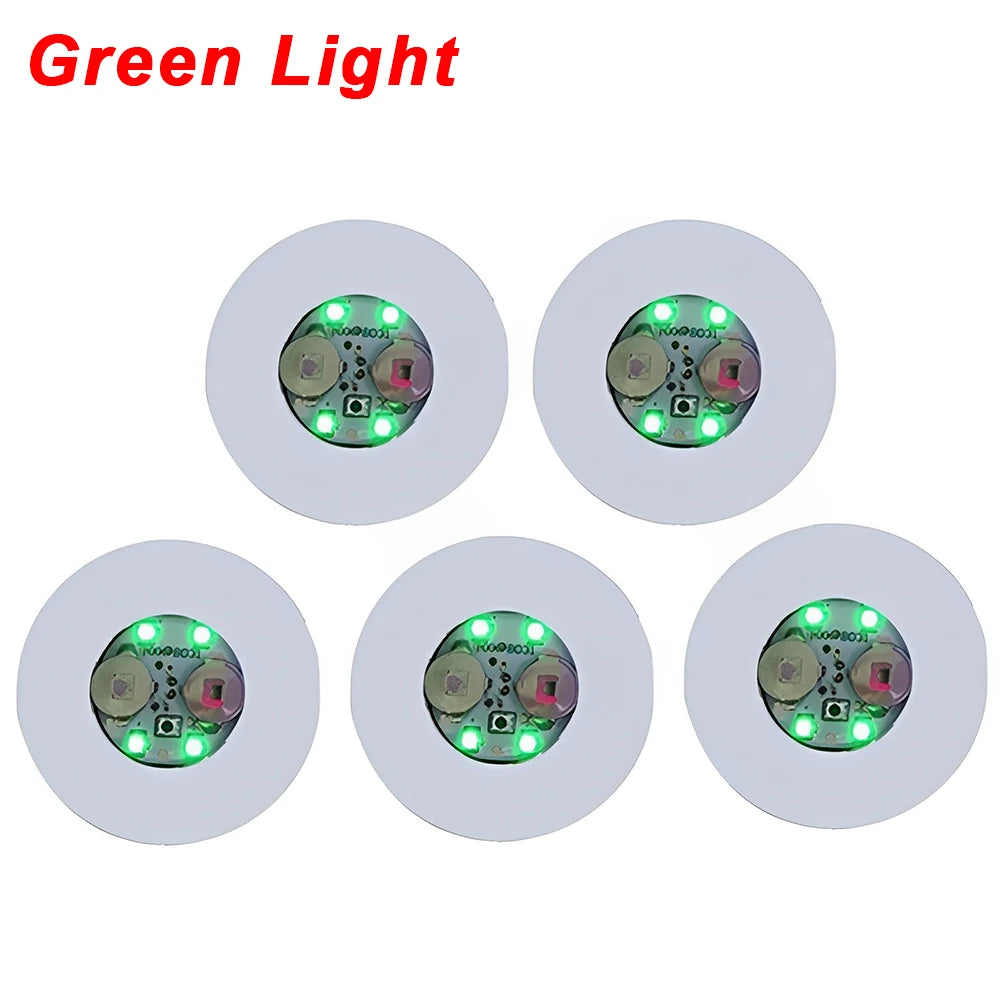 Autocollants de bouteille colorés Shoous Cowijk, lumières LED pour cocktail, maison, fête de mariage, décoration de table de Noël, 3 modes, 1 pièce, 5 pièces