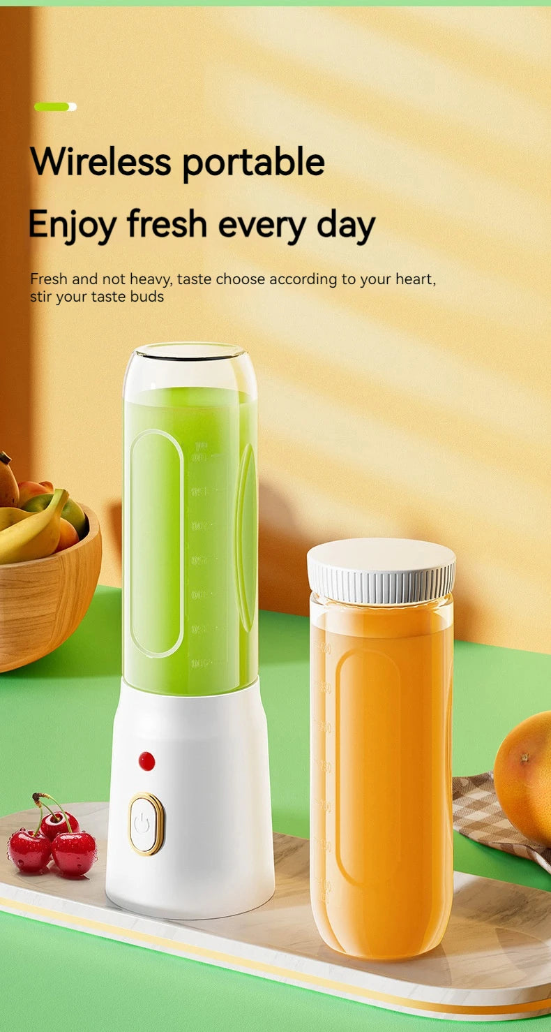 Presse-agrumes Portable, mélangeur de Smoothie, presse-fruits domestique, presse-agrumes Rechargeable par USB, outils de cuisine adaptés au Camping pique-nique.