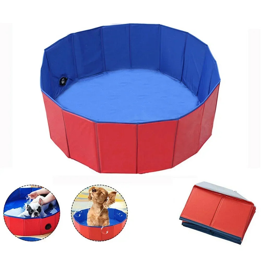 Piscine pliable pour chien, baignoire pour animaux de compagnie, pour petits chiens, intérieur et extérieur, lavage frais, baignoire, accessoires pour animaux de compagnie