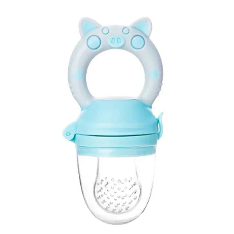 3 en 1 sac nouveau-né bébé aliments frais mangeoire Silicone anneau de dentition jouet mangeoire à fruits sucette formation manger fruits meulage bâton mignon