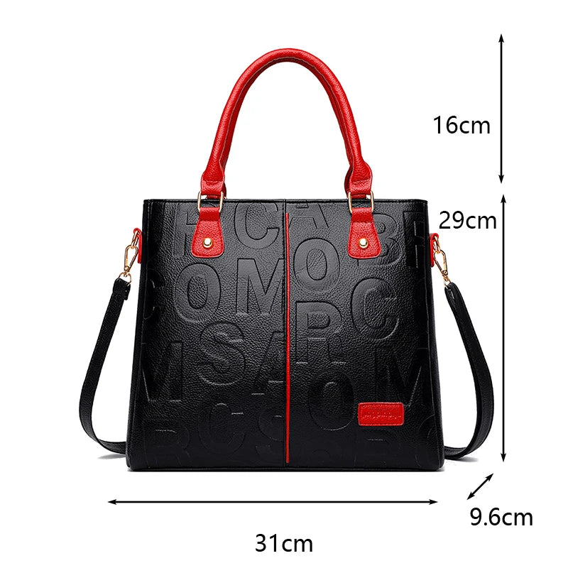 Sacs à bandoulière décontractés en cuir PU pour femmes, sac à main fourre-tout de luxe pour dames, grande capacité, sac initié au voyage