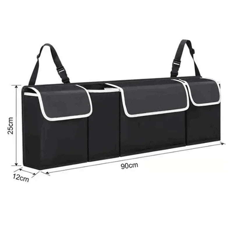 Organisateur de coffre de voiture, sac de rangement de siège arrière, haute capacité, multi-usage, Oxford, organisateurs arrière de siège de voiture, intérieur d'automobile