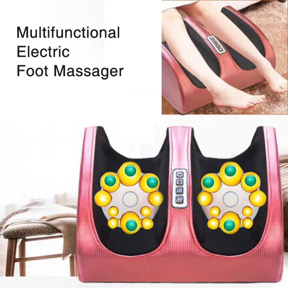 Masseur électrique de pieds, thérapie chauffante, Compression chaude, rouleau de pétrissage Shiatsu, Relaxation musculaire, soulagement de la douleur, Machine de Spa des pieds
