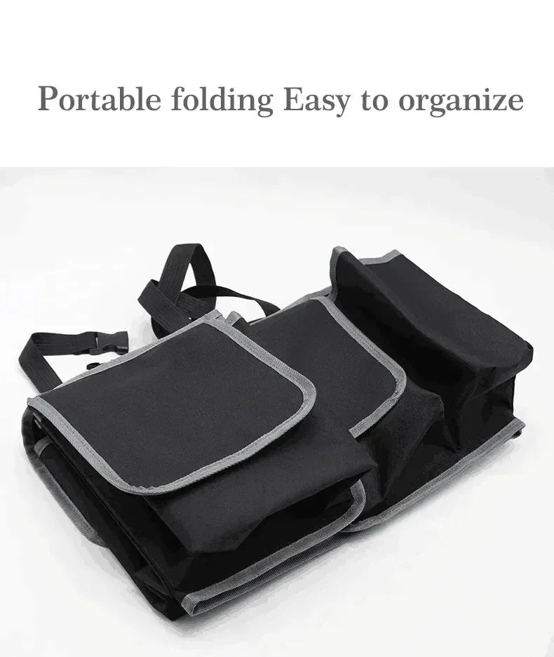 Organisateur de coffre de voiture, sac de rangement de siège arrière, haute capacité, multi-usage, Oxford, organisateurs arrière de siège de voiture, intérieur d'automobile