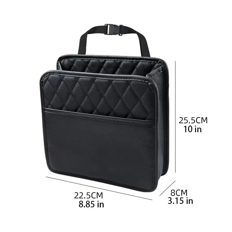 Sac de rangement multifonction en cuir PU pour dossier de siège de voiture, pour Renault Clio Laguna Megane Duster, porte-gobelet en tissu, poche pour déchets