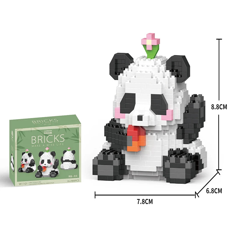 Mini Animal de Style Chinois à Assembler Soi-Même, Briques de Construction, Modèle Créatif, pour Garçon