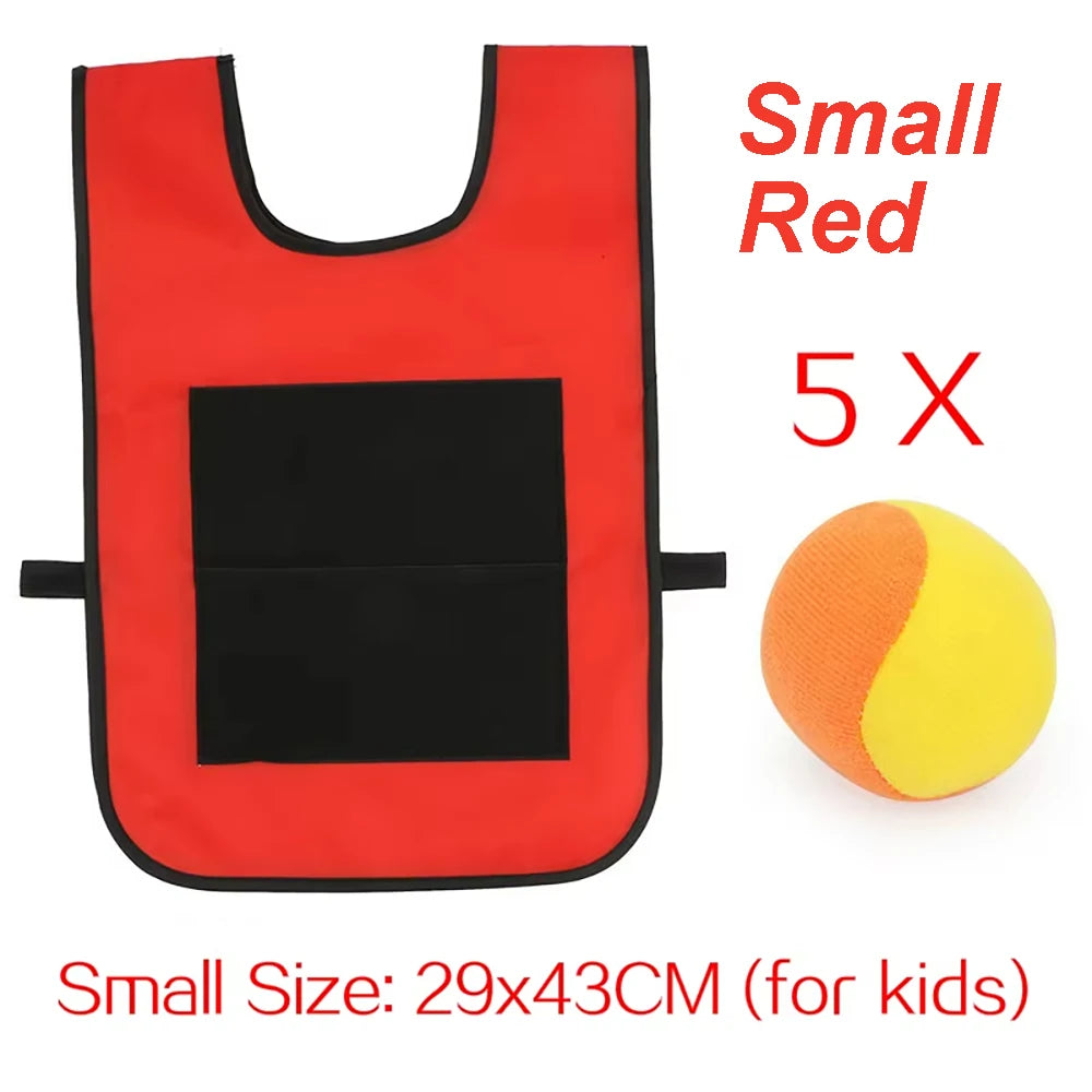 Gilet de jeu de balle Dodge collant, jouet de sport de plein air, accessoires en tissu Jersey, capture de balles en polaire douce, sans danger pour les enfants, adolescents et adultes
