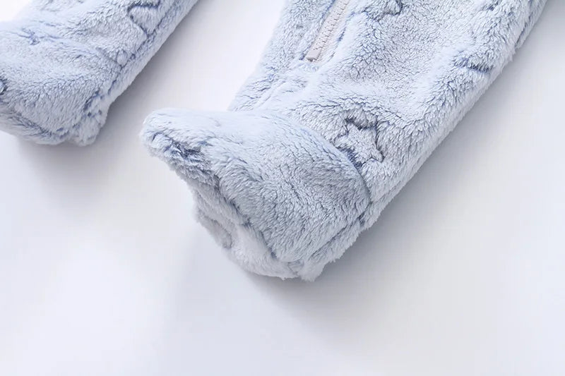 Vêtements doux pour nouveau-né, flanelle, automne hiver, pour bébés garçons et filles, combinaison de dessin animé, body chaud pour bébés de 0 à 12 mois