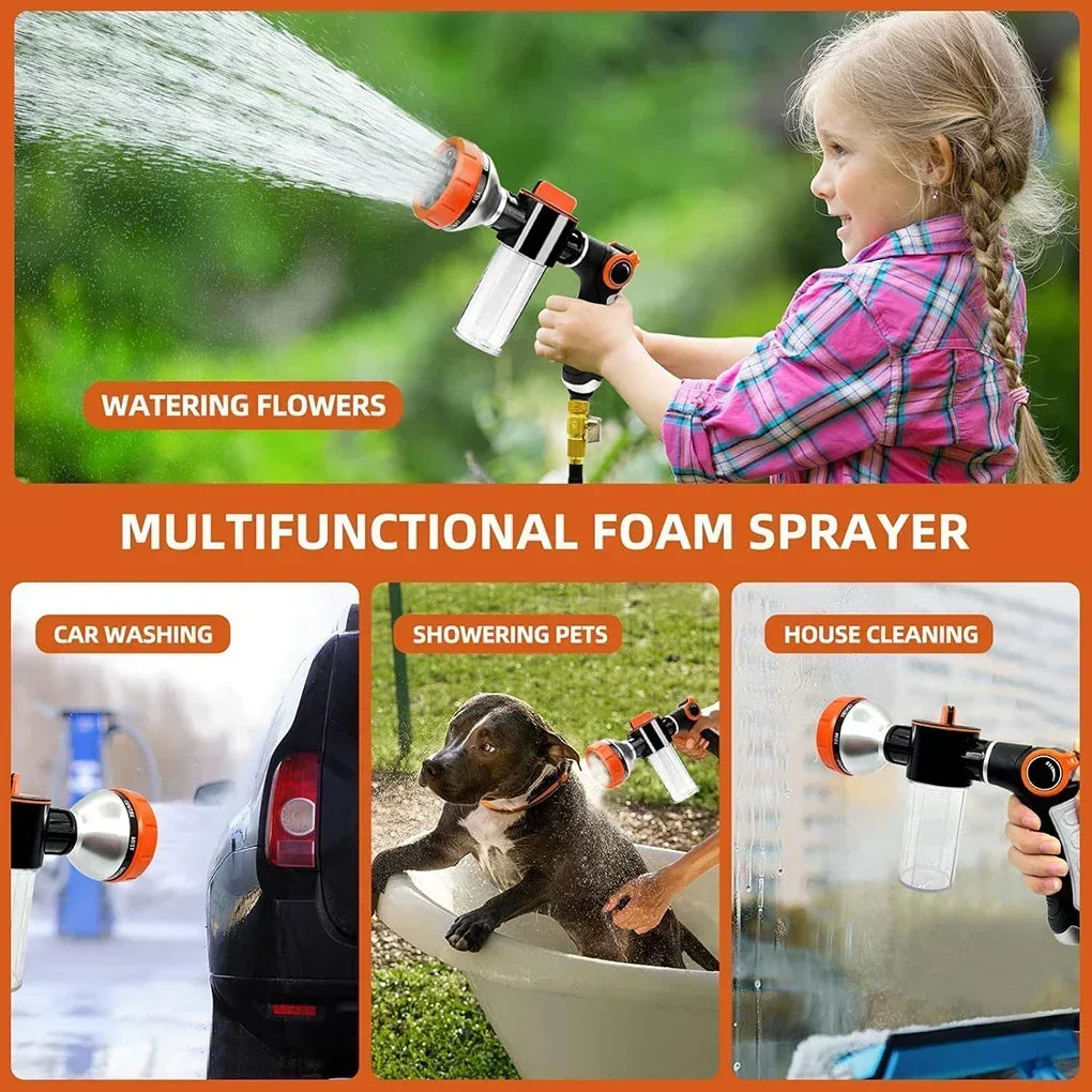 Buse de Pulvérisation à Haute Pression pour Chien, Douche Réglable, Tuyau, Pistolet, Livres, Bain, Mousse, Lance, Outil de Nettoyage