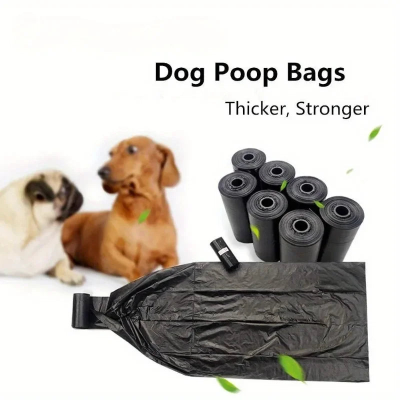 Sacs de merde de chien sacs de déchets portables pour animaux de compagnie sacs de déchets de chien durables et anti-fuite avec distributeur fournitures de nettoyage pour animaux de compagnie pour l'extérieur