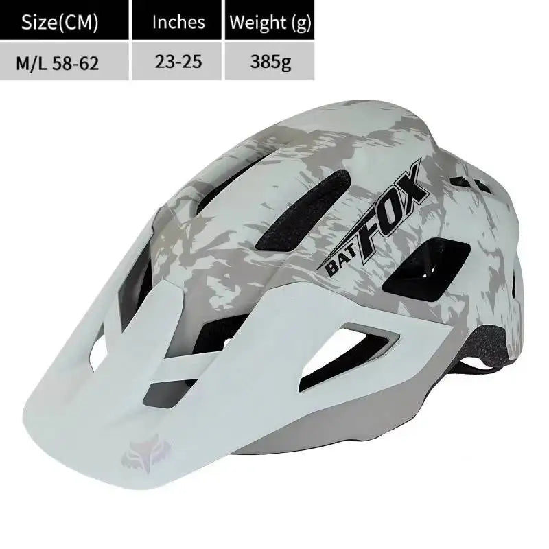 BATFOX-Casque de vélo pour homme, casque de vélo, casque de vélo de montagne, casque de vélo VTT, casquettes de vélo