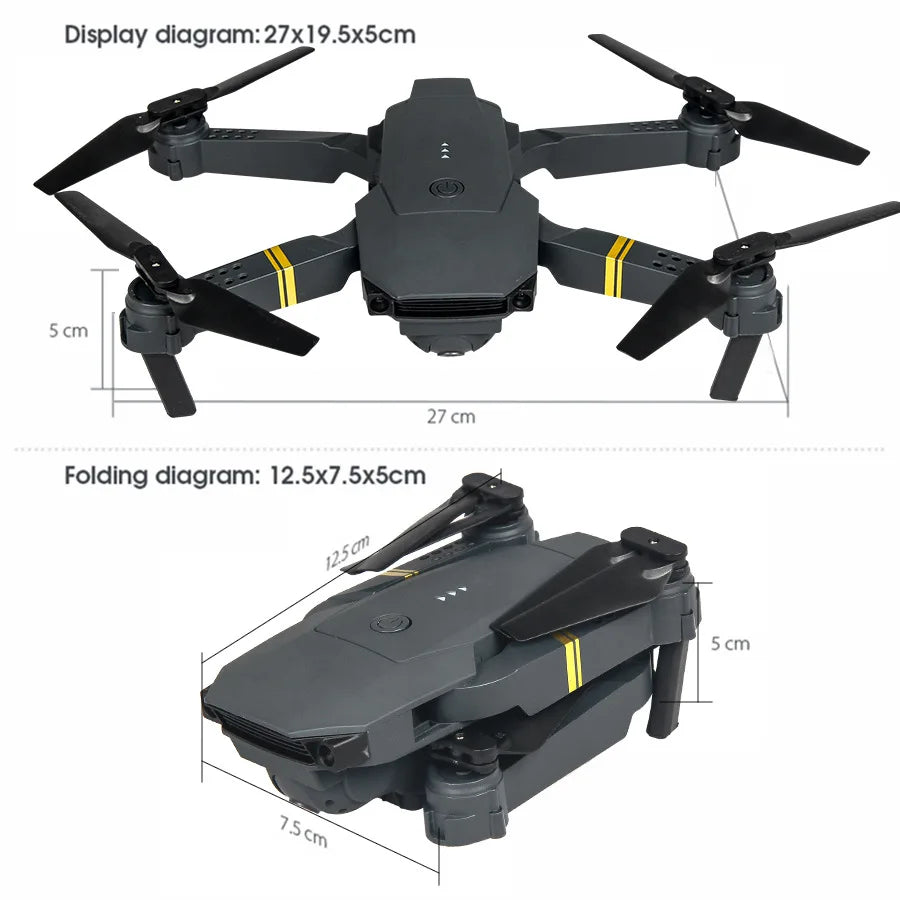 Drone haute définition E88/E58 4K, photographie aérienne, avion RC Intelligent à hauteur fixe, avion à quatre axes, jouets pour enfants garçons