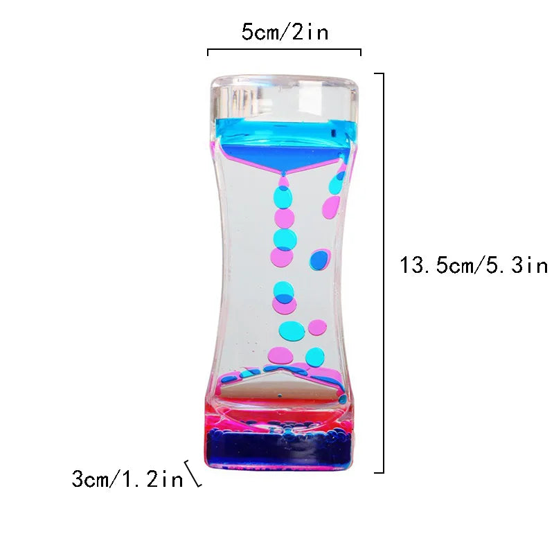 Barboteur à mouvement liquide, sablier, minuterie, jouets sensoriels pour enfants et adultes, accessoires anti-Stress, décoration de bureau et de maison, 1 pièce