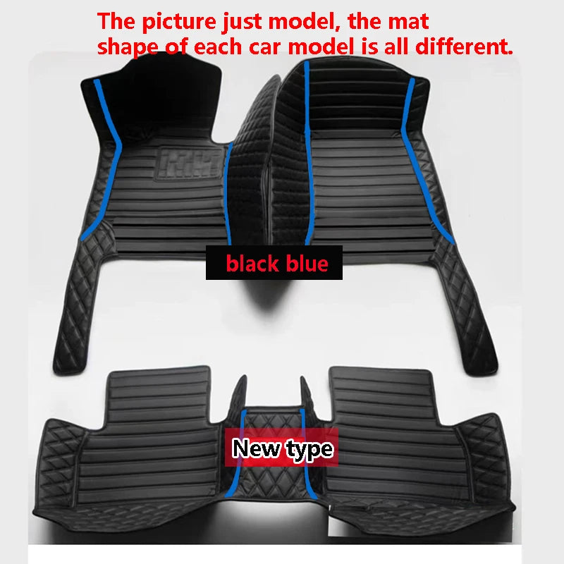 Tapis de sol de voiture en cuir de luxe personnalisé pour Renault Clio 4 2013 2014 2015 2016, ensemble complet d'accessoires imperméables pour femmes