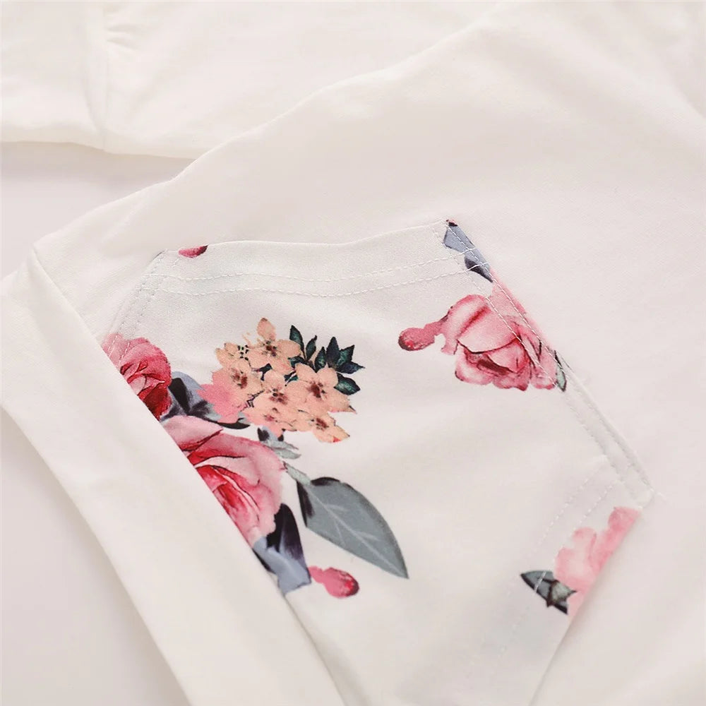 Ensemble de Vêtements à Capuche pour Bébé Fille de 0 à 18 Mois, Haut à Manches sulf, Pantalon, Bandeau de Sauna à Nministériels d Papillon, à la Mode, Automne, 3 Pièces