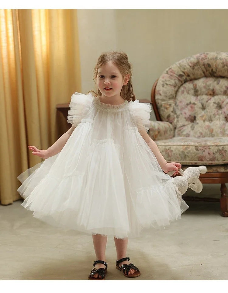 Robe d'été pour bébé fille, tenue de fête d'anniversaire, tutu
