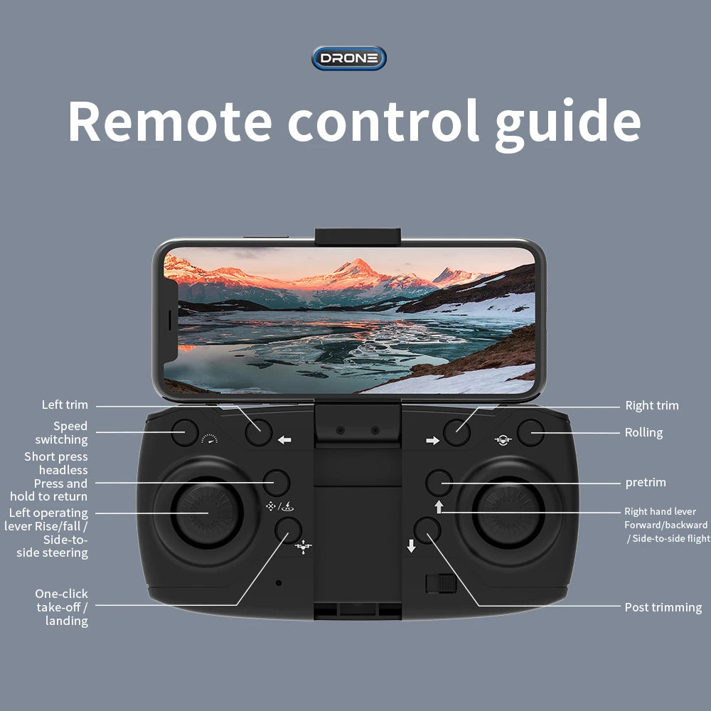 Drone haute définition E88/E58 4K, photographie aérienne, avion RC Intelligent à hauteur fixe, avion à quatre axes, jouets pour enfants garçons