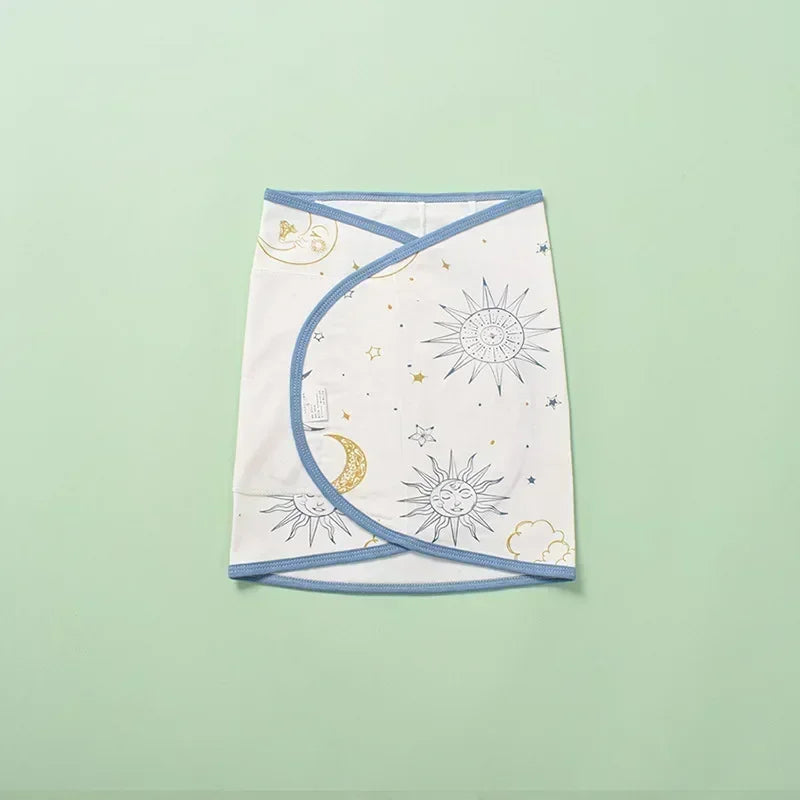 Couverture d'emmaillotage pour bébé de 0 à 6 mois, sangle pour protéger le ventre, couverture de couchage pour nouveau-né, style fin pour l'été