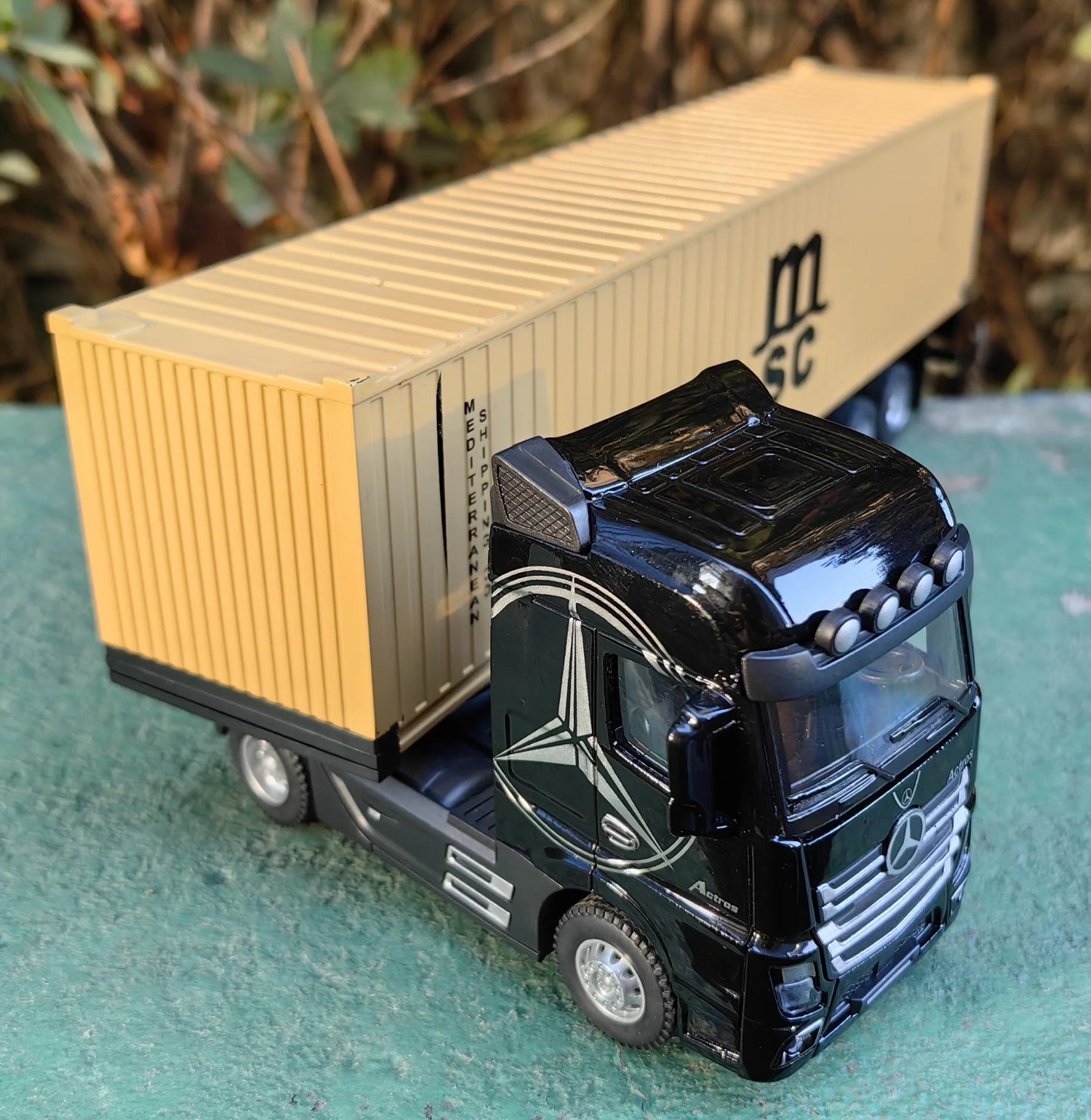 1:50 grand camion en alliage moulé sous pression modèle de voiture jouets conteneur retirer son et lumière véhicules de Transport modèle jouets pour garçons cadeaux