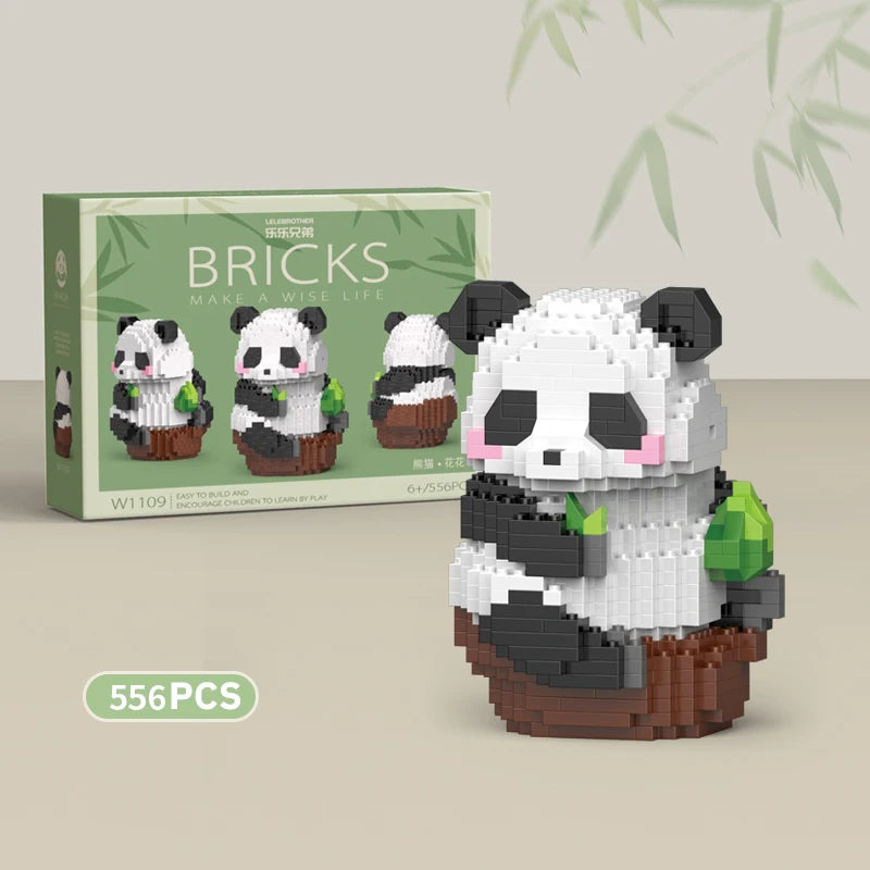 Mini Animal de Style Chinois à Assembler Soi-Même, Briques de Construction, Modèle Créatif, pour Garçon