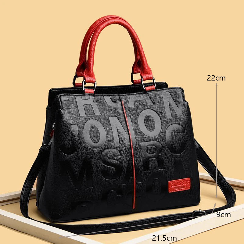 Sacs à bandoulière décontractés en cuir PU pour femmes, sac à main fourre-tout de luxe pour dames, grande capacité, sac initié au voyage