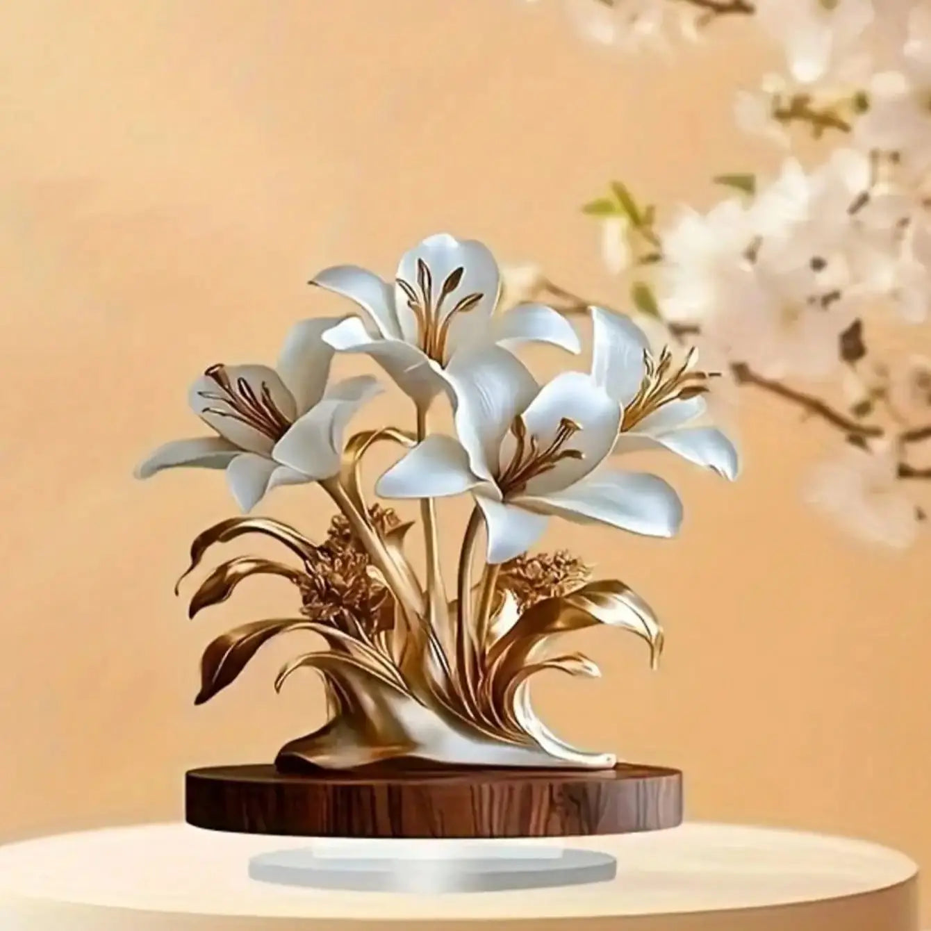 Décoration florale de Table, Plaque de bureau, adaptée à la décoration du salon, de la chambre à coucher, d'étude et du bureau, 1 pièce