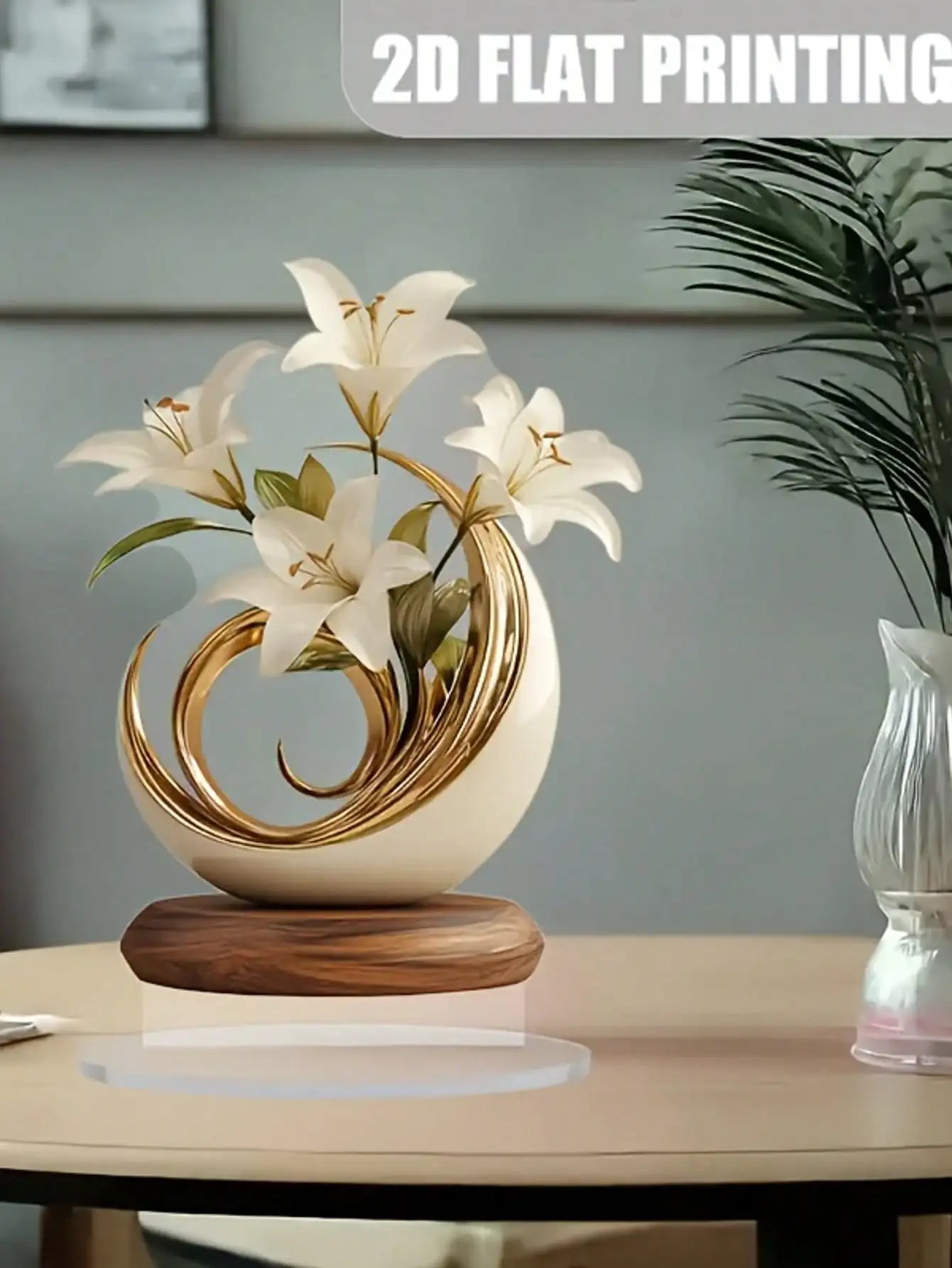 Décoration florale de Table, Plaque de bureau, adaptée à la décoration du salon, de la chambre à coucher, d'étude et du bureau, 1 pièce